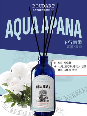 AQUA APANA रीड डिफ्यूज़र परफ्यूम ग्लास बोतल आवश्यक तेल घर की सजावट के लिए रतन स्टिक्स