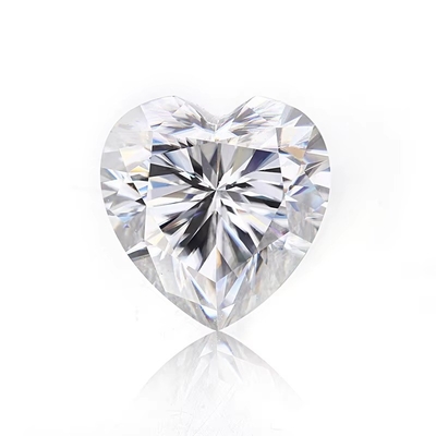 थोक Moissanite आभूषण हीरा 1ct हार्ट के आकार के अंगूठियों के लिए कान स्टड
