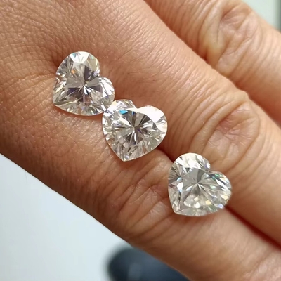 थोक Moissanite आभूषण हीरा 1ct हार्ट के आकार के अंगूठियों के लिए कान स्टड