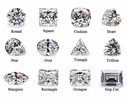 थोक Moissanite आभूषण हीरा 1ct हार्ट के आकार के अंगूठियों के लिए कान स्टड
