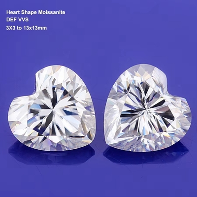 थोक Moissanite आभूषण हीरा 1ct हार्ट के आकार के अंगूठियों के लिए कान स्टड