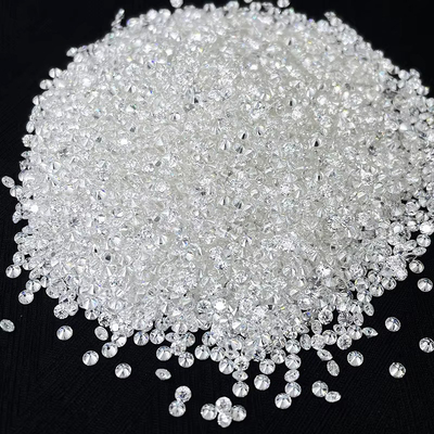 रंग खेल ऑप्टिकल प्रभावों के साथ छोटे आकार गोल Melee Moissanite 1.0 CT प्रति पैक