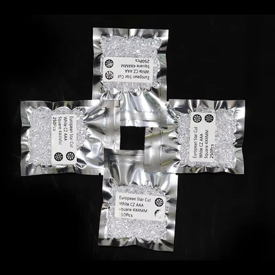 रत्न 0.8-2.9mm सफेद CZ पत्थर छोटे आकार ढीला 5A घन Zirconia महिलाओं के गहने के लिए