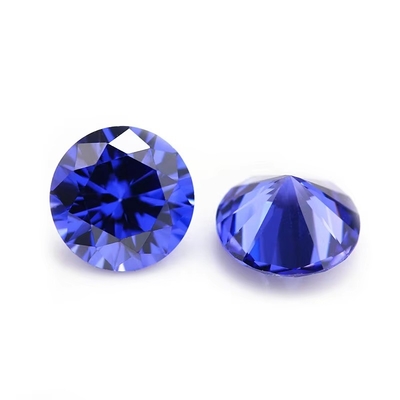 थोक 3A रंग CZ पत्थर गोल कट 3.0 मिमी-9.0 मिमी घन ढीला Moissanite हीरा चांदी के गहने के लिए