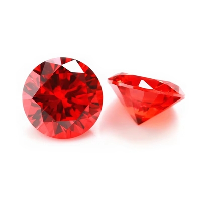 थोक 3A रंग CZ पत्थर गोल कट 3.0 मिमी-9.0 मिमी घन ढीला Moissanite हीरा चांदी के गहने के लिए