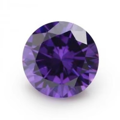 5A गुणवत्ता ढीले रत्न रंग जिरकोन हीरे गोल कट 1.75 मिमी 2.25 मिमी सिंथेटिक 5ct Moissanite के लिए अंगूठी