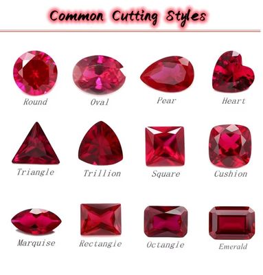 रत्न सिंथेटिक 34# नीलम स्क्वायर 1.5x1.5mm-10x10mm कोरंडम ढीला रत्न के लिए छल्ले vvs moissanite कस्टम लटकन