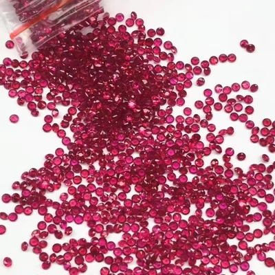 विंटेज स्टाइल रूबी मोइसानाइट सिंथेटिक कोरंडम Pear Shape 2x3mm To 10x14mm आभूषण बनाने के लिए ढीला रत्न