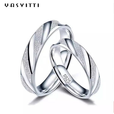 2.11g फेस्टिवल 19mm सॉलिड स्टर्लिंग सिल्वर रिंग्स सिल्वर एनग्रेव्ड रिंग SGS
