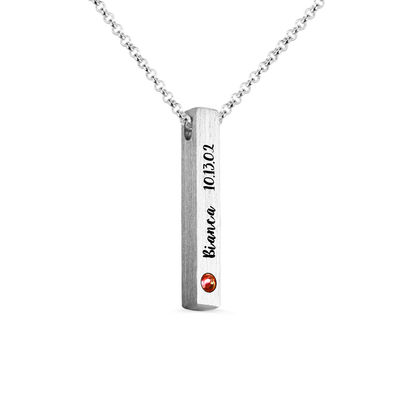 4x4x30mm 0.46oz कस्टम चांदी का हार चांदी आयत लटकन हार एसजीएस